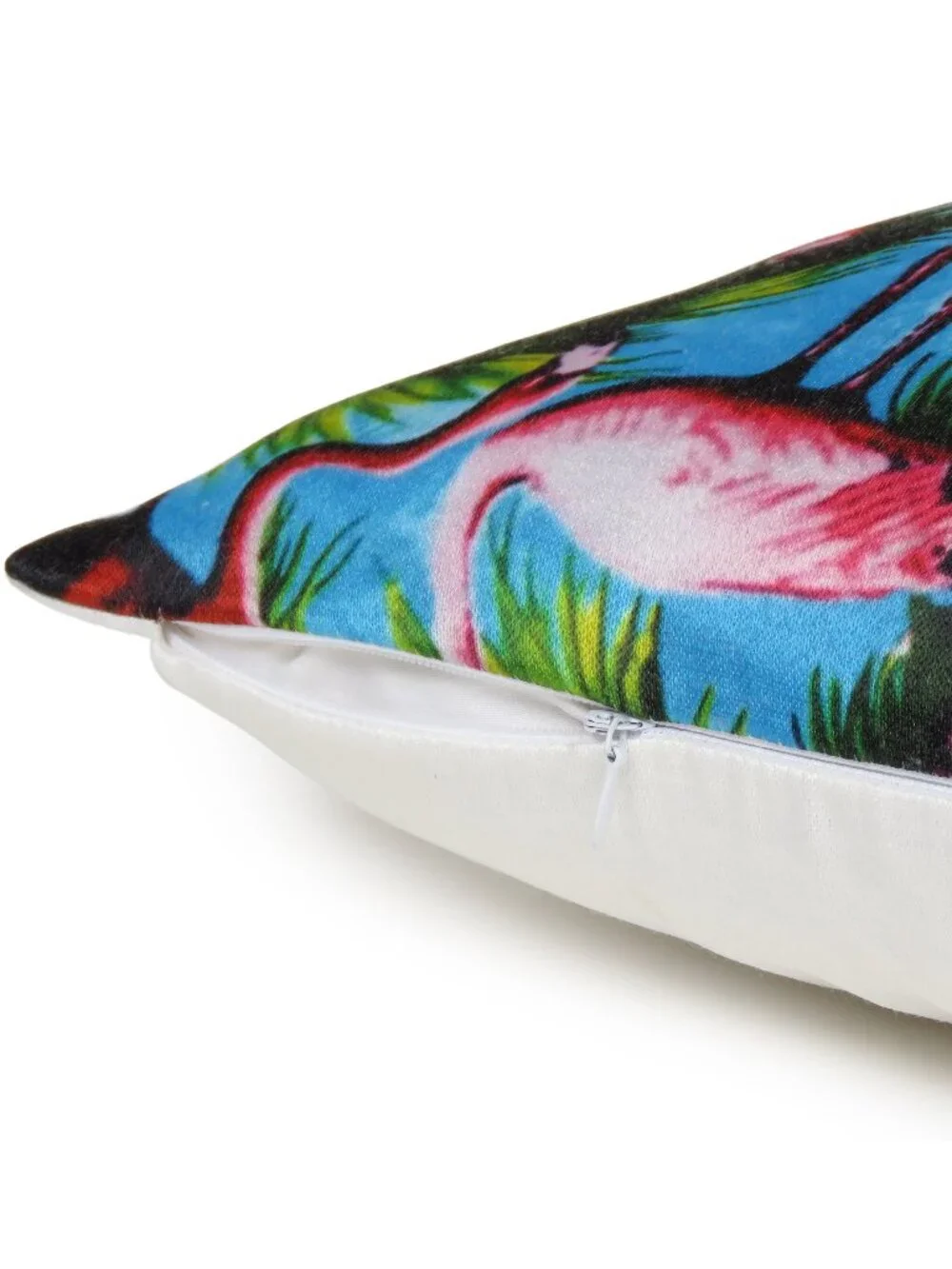 Oussum Bedroom Pillow Case Flamingo Print Cotton Square Cushion Cover  Set of 2